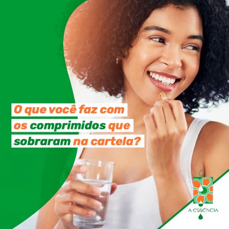 O que você faz com os comprimidos que sobraram na cartela?