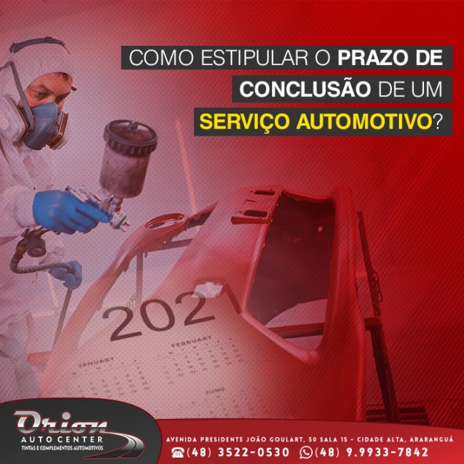 Como estipular o prazo de conclusão de um serviço automotivo?