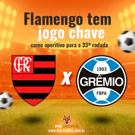 Flamengo tem jogo chave como aperitivo para a 33ª rodada