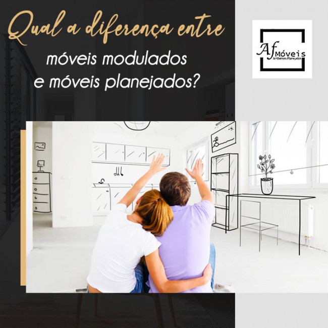 Qual a diferença entre móveis modulados e móveis planejados?