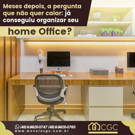 Meses depois, a pergunta que não quer calar: já conseguiu organizar seu home Office?