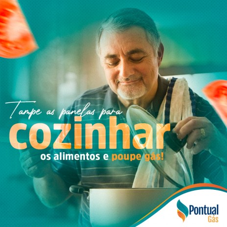 Tampe as panelas para cozinhar os alimentos e poupe gás!