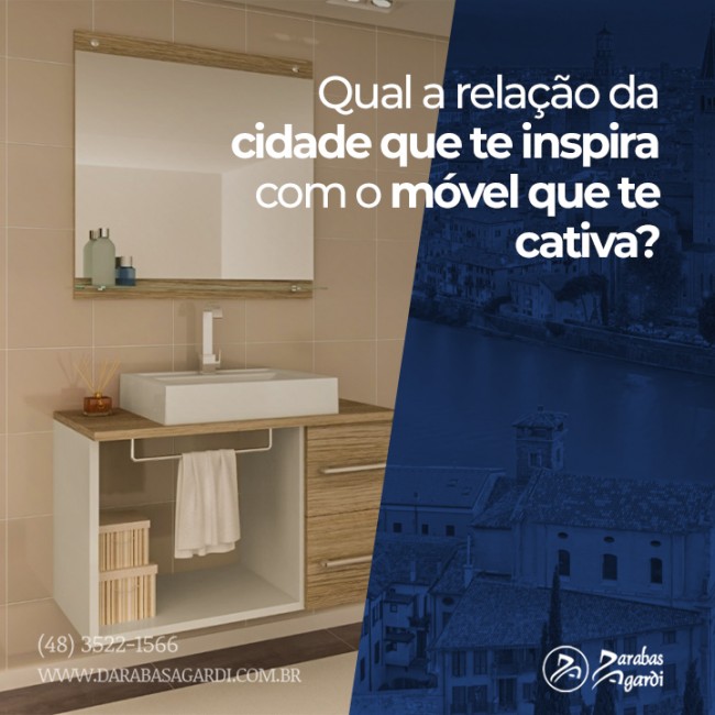 Qual a relação da cidade que te inspira com o móvel que te cativa?