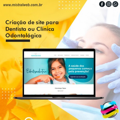 Criação de site para Dentista ou Clínica Odontológica (http://odontologiataipas.com.br/)