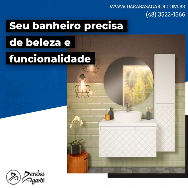 Seu banheiro precisa de beleza e funcionalidade