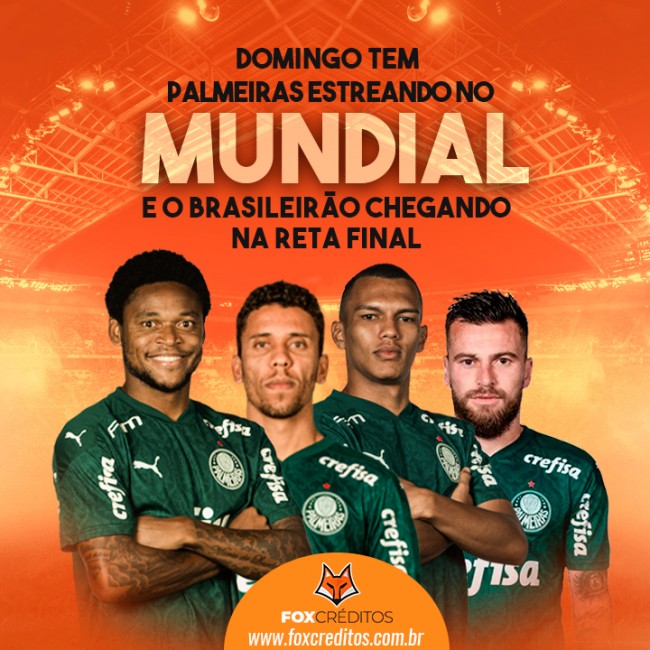 Domingo tem Palmeiras estreando no Mundial e o Brasileirão chegando na reta final