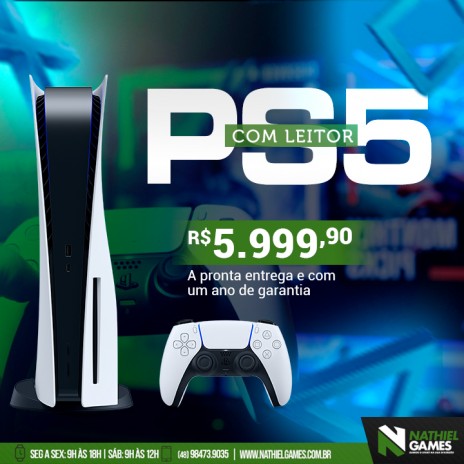 Ps5 versão com leitor