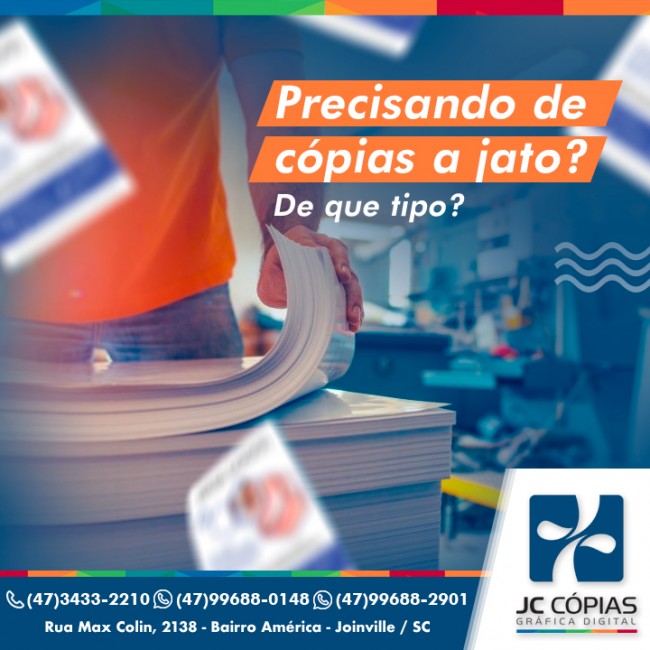 Precisando de cópias a jato? De que tipo?