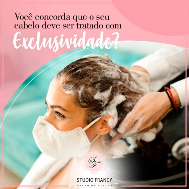 Você concorda que o seu cabelo deve ser tratado com exclusividade?