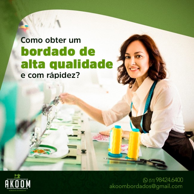 Como obter um bordado de alta qualidade e com rapidez?