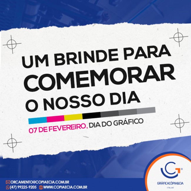 Um brinde para comemorar o nosso dia