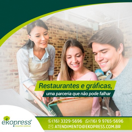 Restaurantes e gráficas, uma parceria que não pode falhar