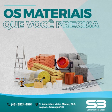 Os materiais que você precisa