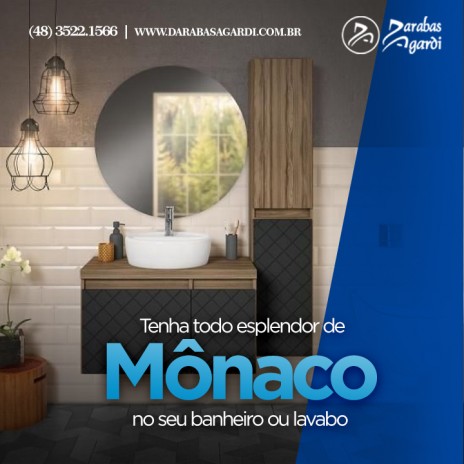 Tenha todo esplendor de Mônaco no seu banheiro ou lavabo