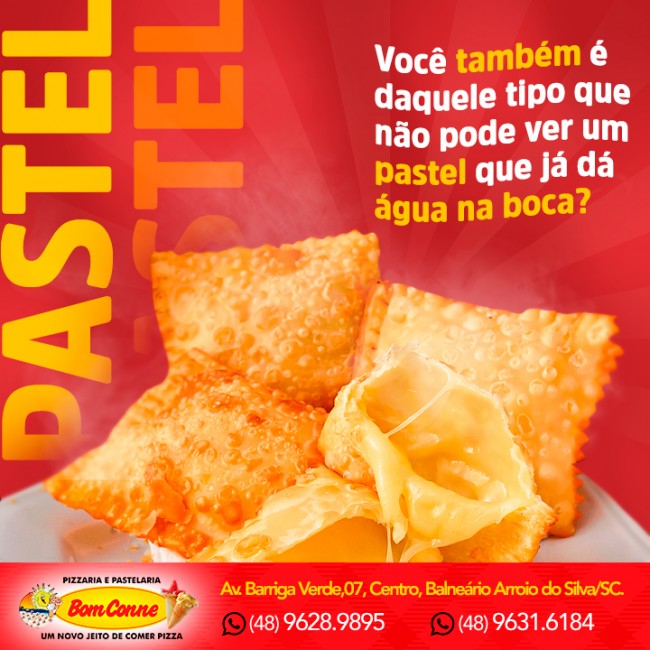 Você também é daquele tipo que não pode ver um pastel que já dá água na boca?