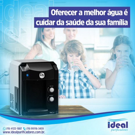 Oferecer a melhor água é cuidar da saúde da sua família