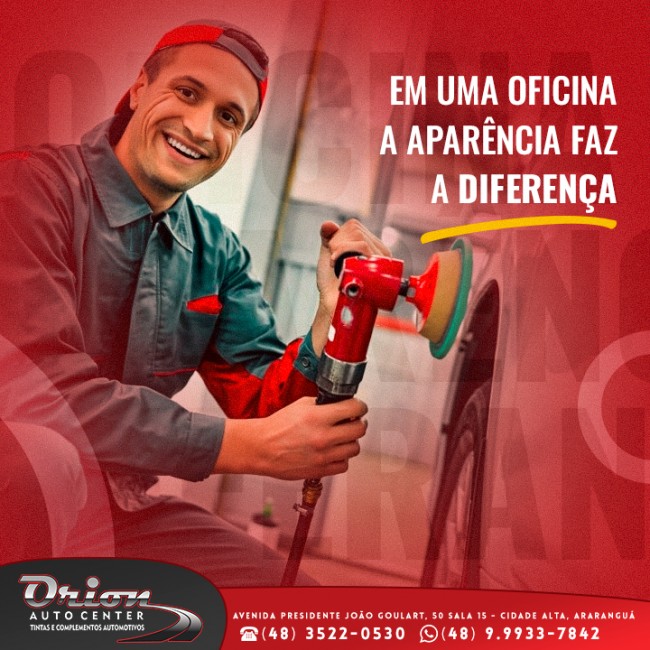 Em uma oficina a aparência faz a diferença