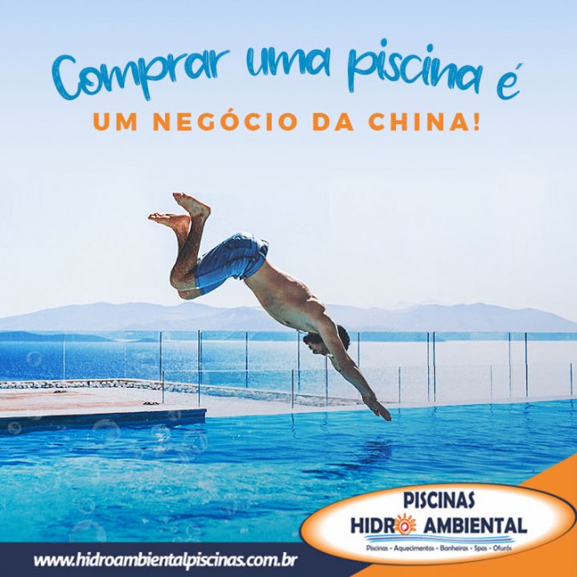 Comprar uma piscina é um negócio da China!