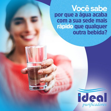 Você sabe por que a água acaba com a sua sede mais rápido que qualquer outra bebida?