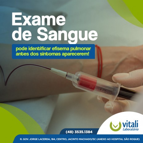 Exame de sangue pode identificar efisema pulmonar antes dos sintomas aparecerem