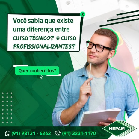 Você sabia que existe uma diferença entre curso técnico e curso profissionalizante?