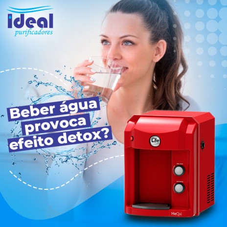 Beber água provoca efeito detox?