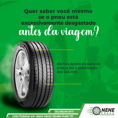 Quer saber você mesmo se o pneu está excessivamente desgastado antes da viagem?