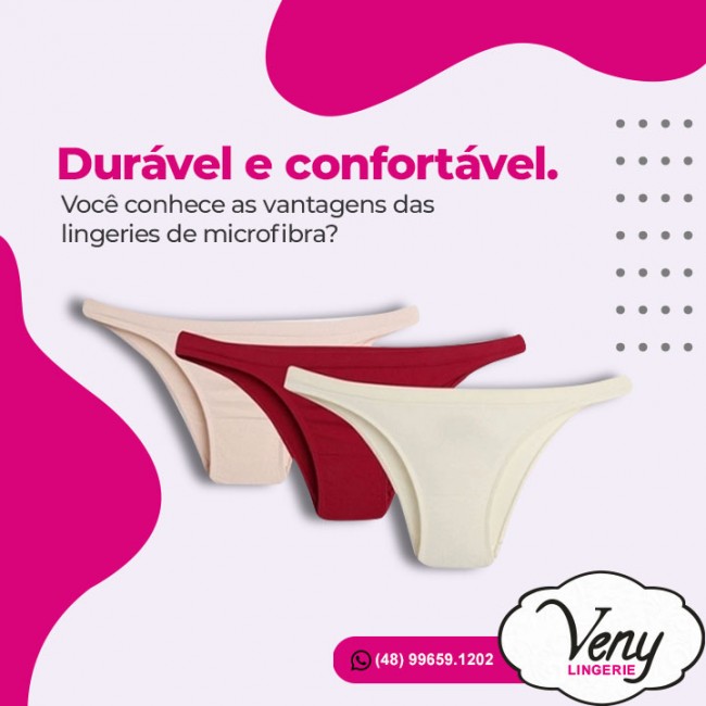 Durável e confortável. Você conhece as vantagens dos lingeries de microfibra?