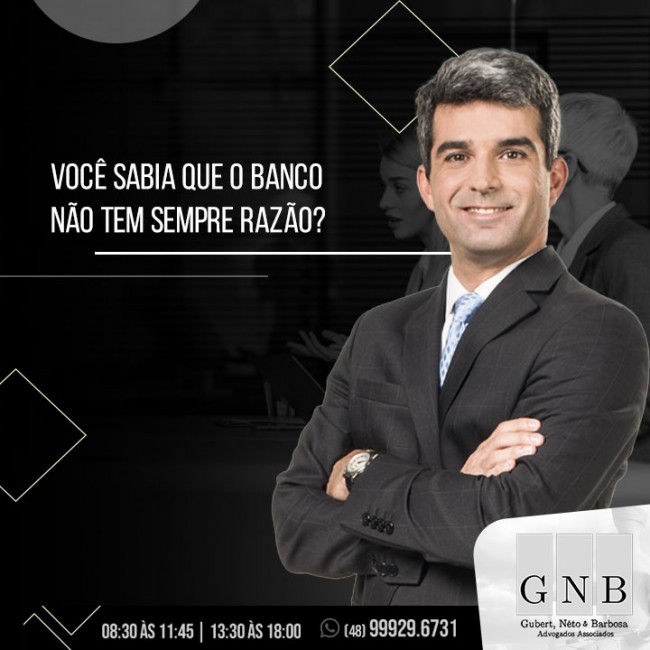 Você sabia que o banco não tem sempre razão?