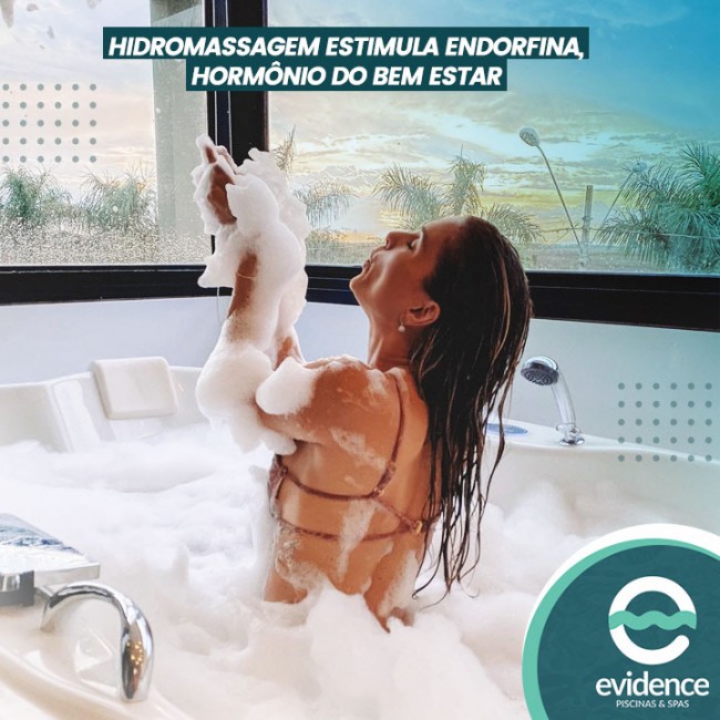 Hidromassagem estimula endorfina, hormônio do bem estar