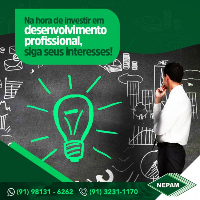 Na hora de investir em desenvolvimento profissional, siga seus interesses