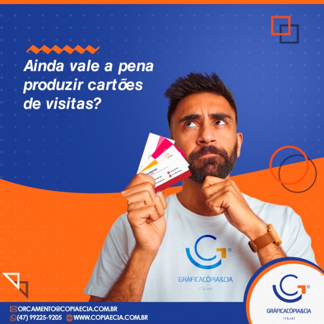 Ainda vale a pena produzir cartões de visitas?