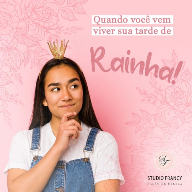 Quando você vem viver sua tarde de rainha?