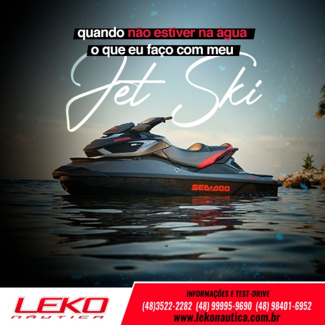 O que eu faço com meu Jet ski quando não estiver na água?