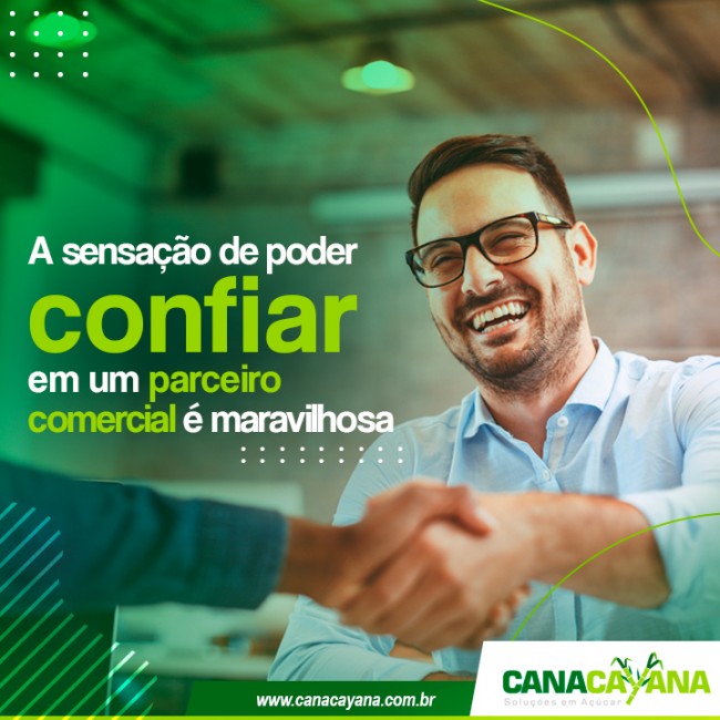 A sensação de poder confiar em um parceiro comercial é maravilhosa