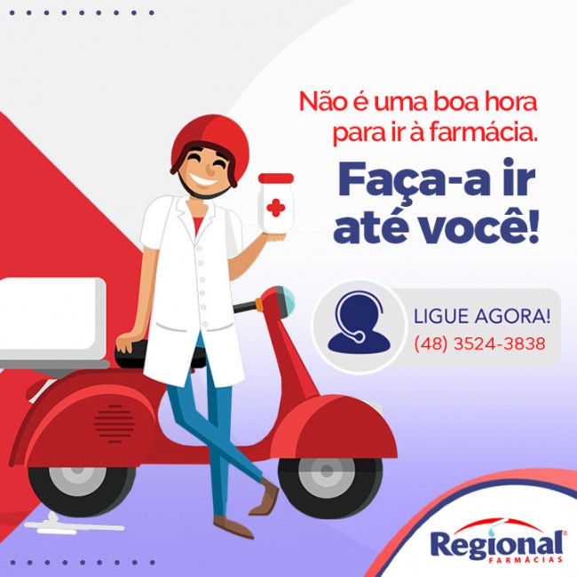 Não é uma boa hora para ir à farmácia. Faça-a ir até você