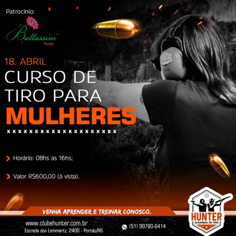 Curso de tiro para Mulheres