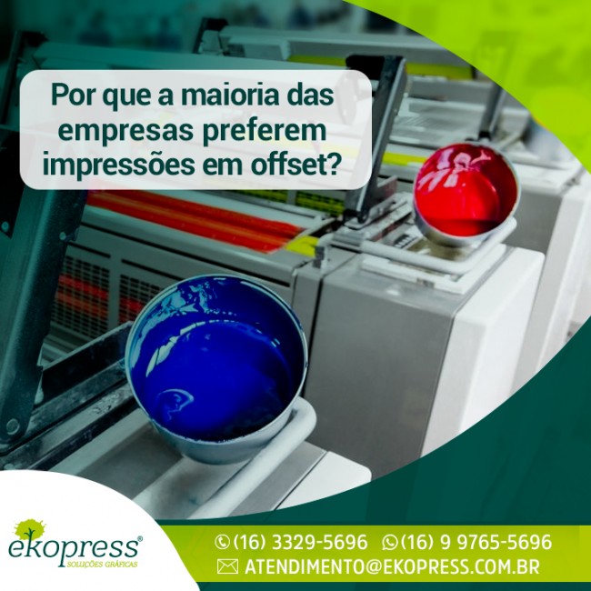 Por que a maioria das empresas preferem impressões em offset?