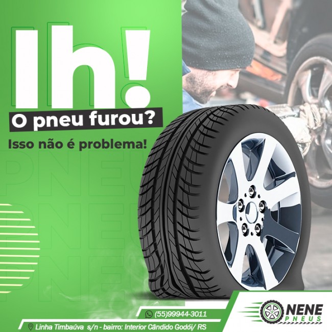 Ih! O pneu furou? Isso não é problema