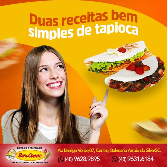 Duas receitas bem simples de tapioca