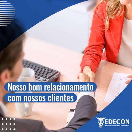 Nosso bom relacionamento com nossos clientes