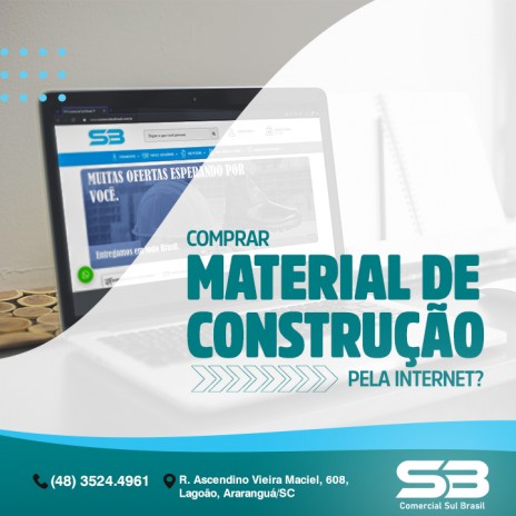 Comprar material de construção pela internet?