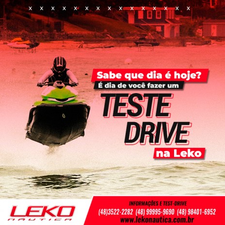 Sabe que dia é hoje? É dia de você fazer um teste drive na Leko