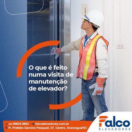 O que é feito numa visita de manutenção de elevador?