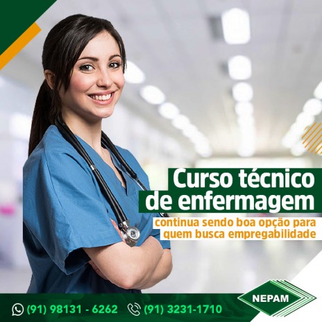 Curso técnico de enfermagem continua sendo boa opção para quem busca empregabilidade