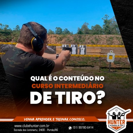 Qual é o conteúdo no curso intermediário de tiro?