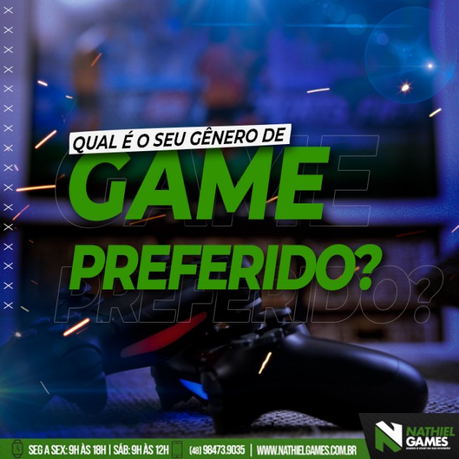 Qual é o seu gênero de game preferido?