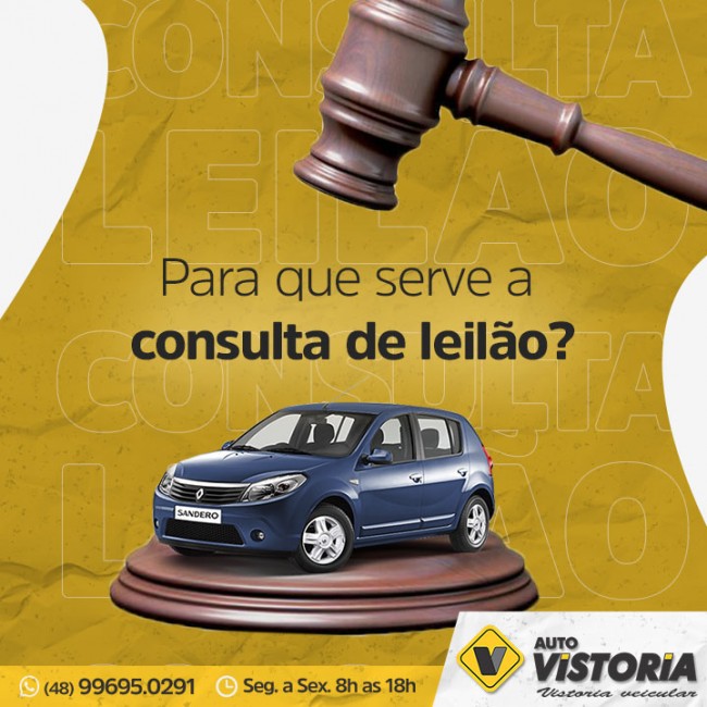 Para que serve a consulta de leilão?