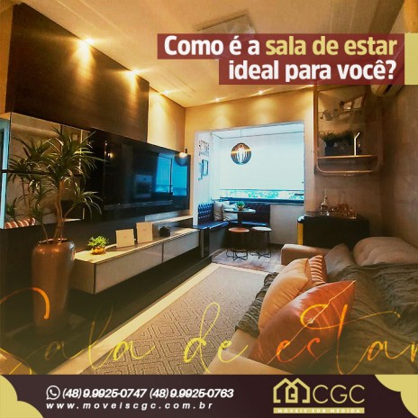 Como é a sala de estar ideal para você?