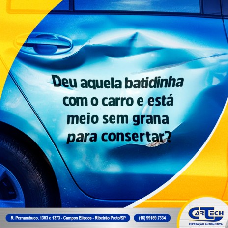 Deu aquela batidinha com o carro e está meio sem grana para consertar?